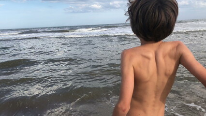 Young boy at the beach