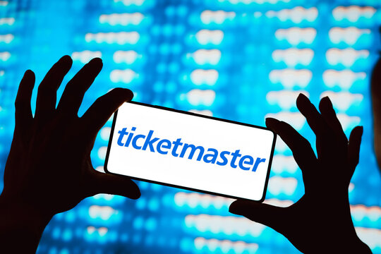 May 28, 2024, Brazil. In this photo illustration, the Ticketmaster logo is displayed on a smartphone screen.