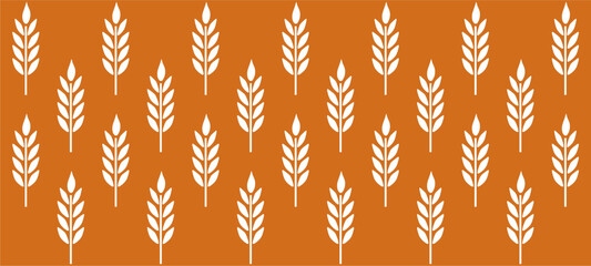Wheat brush texture seamless pattern background. Hand drawn crayon brush abstract floral wheat seamless pattern. Floral abstract grunge hand drawn print background. Vector illustration