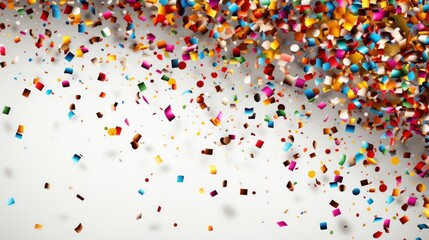 confetti on white