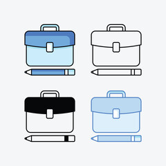 Book Writing icons vector stock illustration