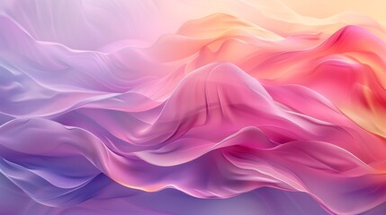 Obraz premium Layers of coral and turquoise translucent veils background 