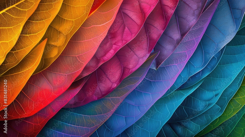 Poster abstract futuristic background with vibrant lines and rows for design coupled with diverse colors of