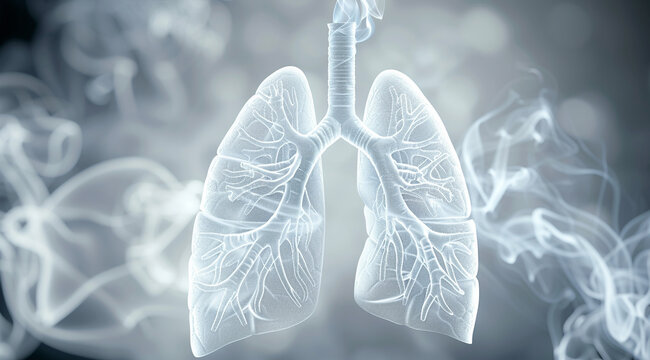 World no tobacco day background concept, No smoking message. Lungs care awareness - Generative AI