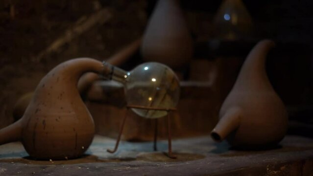 very old laboratory tools for tests