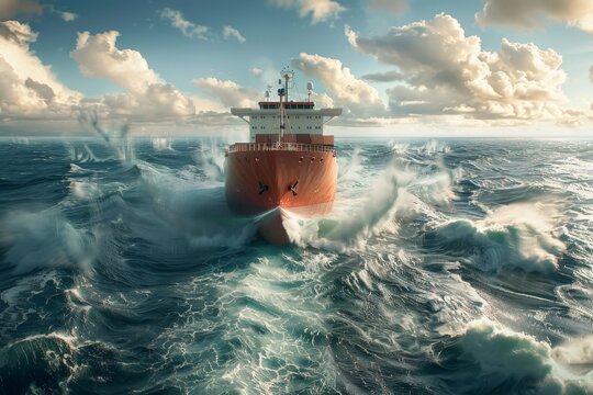 Reliable freight services: captivating visuals of seamless shipping