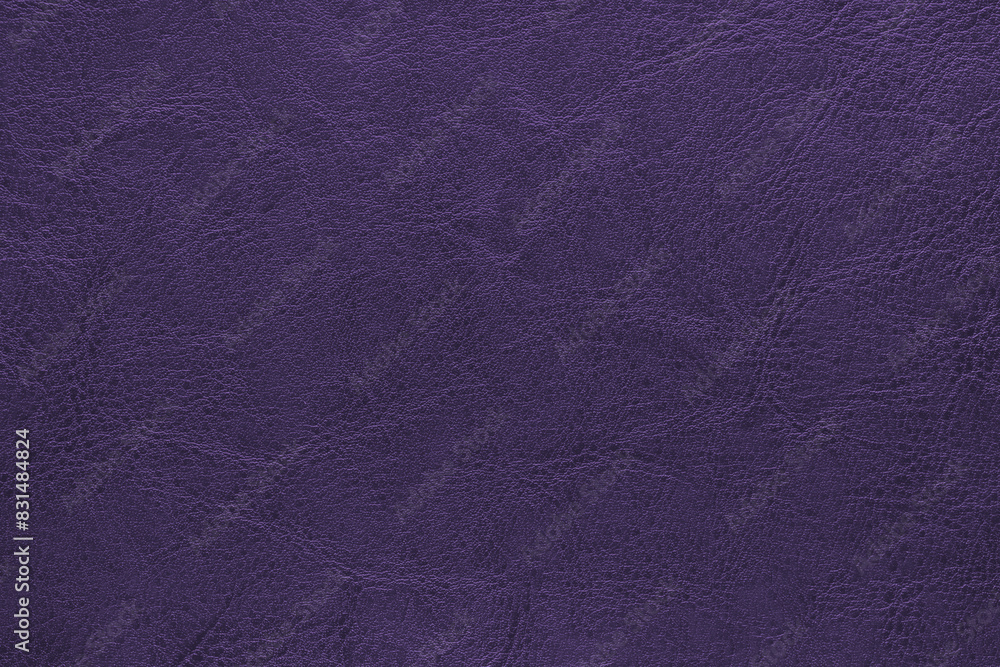 Wall mural genuine purple leather texture, natural animal skin, luxury vintage cowhide background. eco friendly