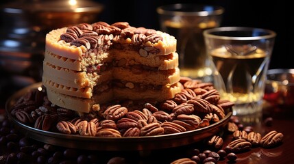 chocolate cake with nuts