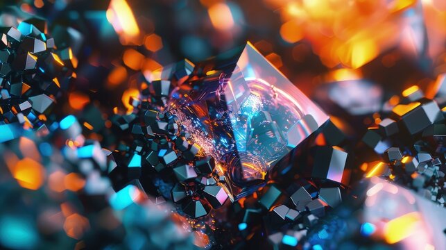 High-resolution images of nanocrystals used in semiconductor technology.