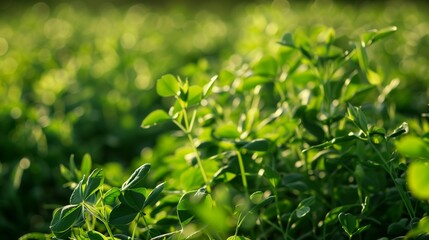 Peas in a field ready to be harvested