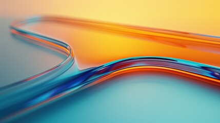 Vibrant abstract gradient background with flowing liquid shapes in blue and orange hues for dynamic modern design. Vivid gradient with fluid forms in blue and orange for contemporary design