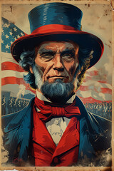 A Vintage-Style Fourth of July Poster - Uncle Sam