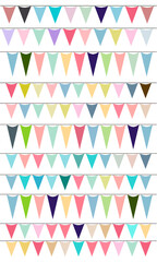 fllags, colorful, triangle, pattern, illustration