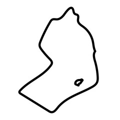 Beheira map line illustration 
