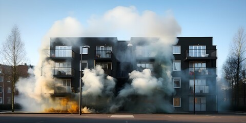 Impact of indoor smoke particles on respiratory health in multiunit housing. Concept Indoor Air Quality, Respiratory Health, Multiunit Housing, Pollution, Smoke Particles