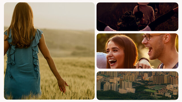 4 Split screens Transitions