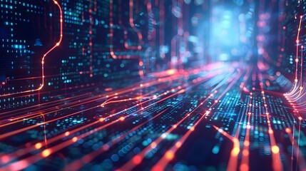 Obraz premium デジタル技術の背景