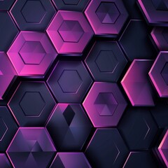 Captivating Layered Hexagonal Geometric Abstract Background