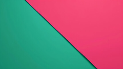 Fototapeta premium An abstract minimalist design with geometric pink and green layers. Bold colours and structured shapes create a vibrant and dynamic composition for a backdrop.