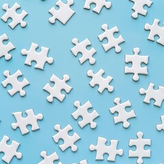 Obraz premium Simplified Abstract Blue Medical Crosses