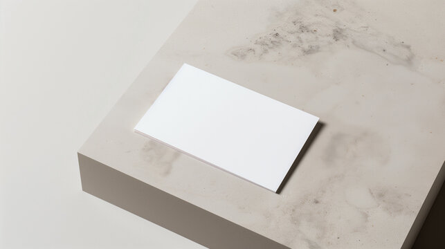 Professional Elegance: Minimalist Blank Business Card Template