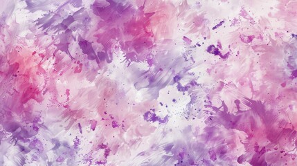 Textured White Wallpaper with Purple Paint Spots Mixed with Colored Pastel Vintage Tie Dye Shapes and Pink Effects for Bright Decor Flow