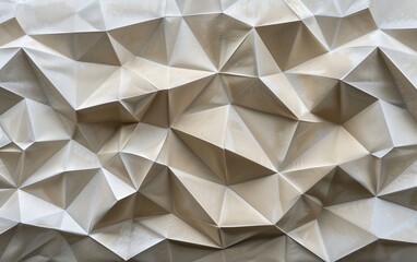 Close-Up of Geometric Embossed Paper Design in Neutral Lighting