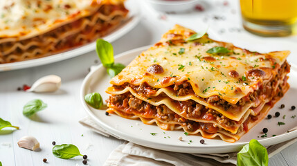 Freshly prepared lasagna noodles on a white table,
Savor the Richness Authentic Lasagna Recipe
