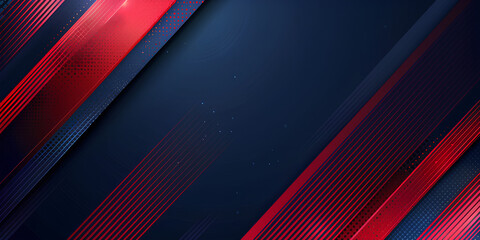 Blue red abstract presentation background with stripes lines