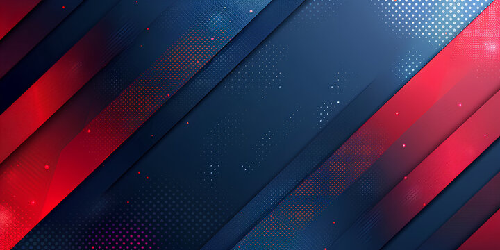Blue red abstract presentation background with stripes lines