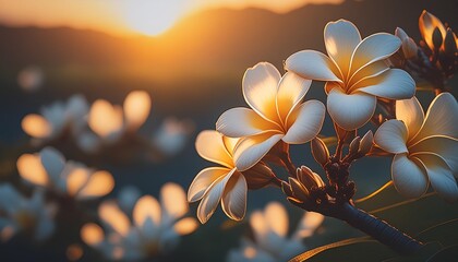 frangipani flowers plumeria
