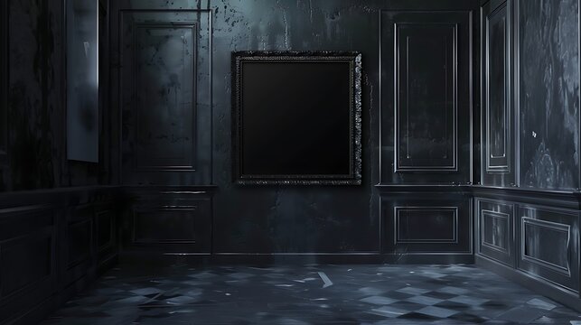 The dark, dirty, haunted room is the perfect setting for a horror movie.