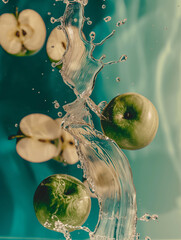 apple in water