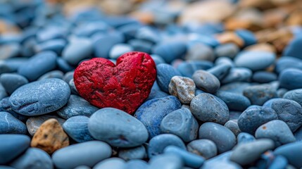 Multicolored speech bubbles with hearts  vibrant communication symbols in various colors