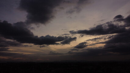 blue sky of the bogota savanna with beautiful clouds