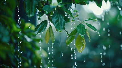 Nature s Plant Water Dripping