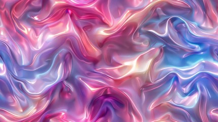 Obraz premium Abstract swirling pattern in vibrant pink, blue, and purple hues.