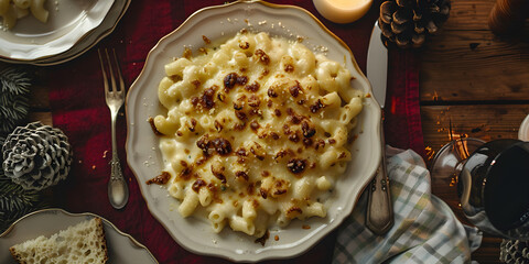 Macaroni Cheese Served