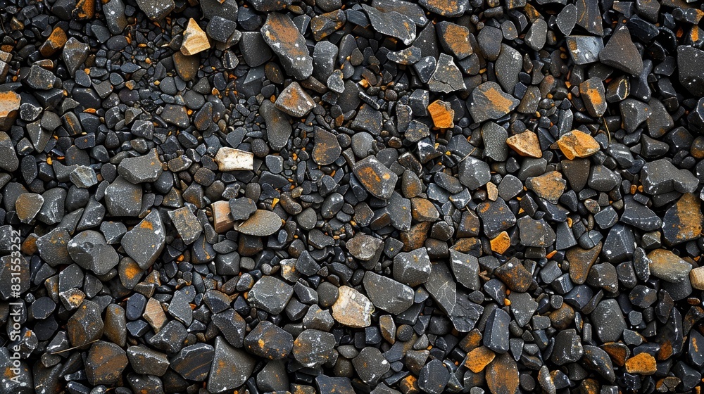 Poster texture of small pebbles in the abstract background