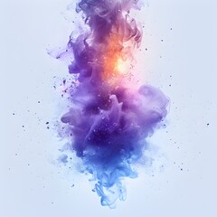 Periwinkle Abstract Explosion A Minimalistic Masterpiece