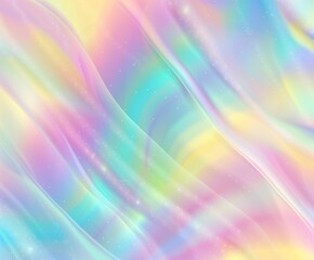 Holographic Gradient. Iridescent Background. Purple Soft Poster. Metalic Paper. Pop Spectrum Template. Trendy Foil. Pearlescent Texture. Shiny Effect. Holographic Gradient Pink