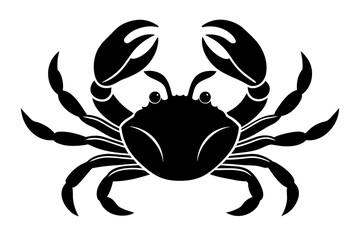 crab silhouette vector illustration