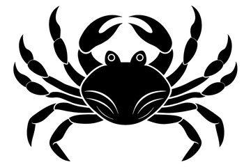 crab silhouette vector illustration