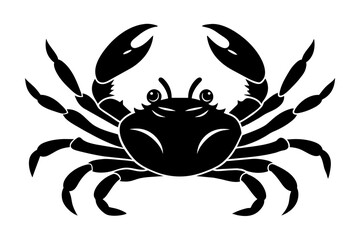 crab silhouette vector illustration