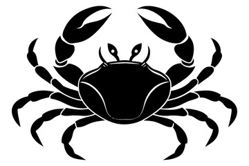 crab silhouette vector illustration