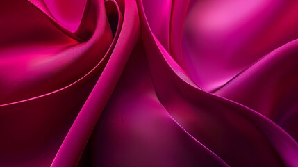 A high-resolution background of dark pink and purple silk, focusing on the texture and sheen of the fabric. The design should convey elegance and luxury associated with Valentine's Day. 