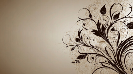 "White Background with Black Ornaments: Elegant and Contrasting Design"