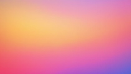 Fototapeta premium Blurred grainy gradient banner background texture with subtle noise effects in orange, pink and yelllow gradient colors