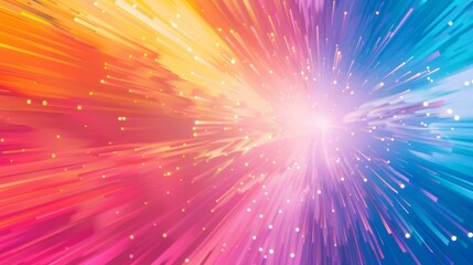 Colorful Abstract Light Burst Background