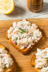 Cold Shrimp Toast Skagen on Bread